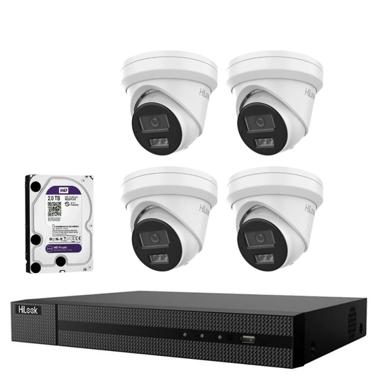 SMART RESIDENTIAL SECURITY KIT X4 dome 2TB
