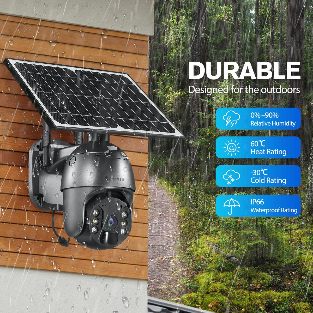 Anisee PTZ Security Camera 4G LTE CCTV Wireless Home Surveillance System X2