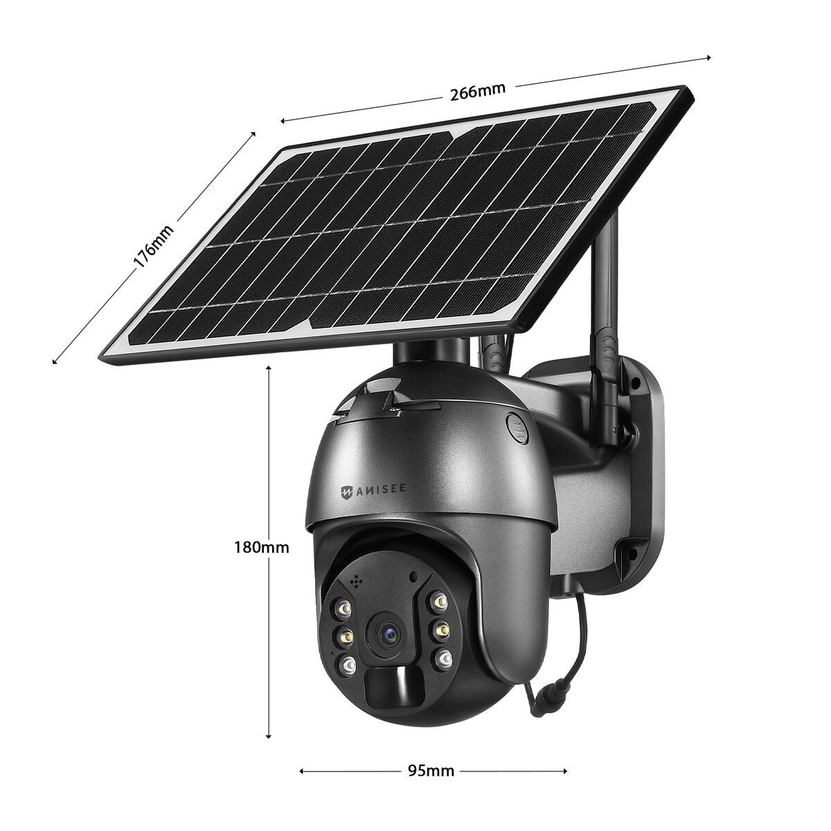 Anisee PTZ Security Camera 4G LTE CCTV Wireless Home Surveillance System X2