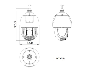 Hikvision 7-inch 2 MP 25X Powered by DarkFighter IR Network Speed Dome