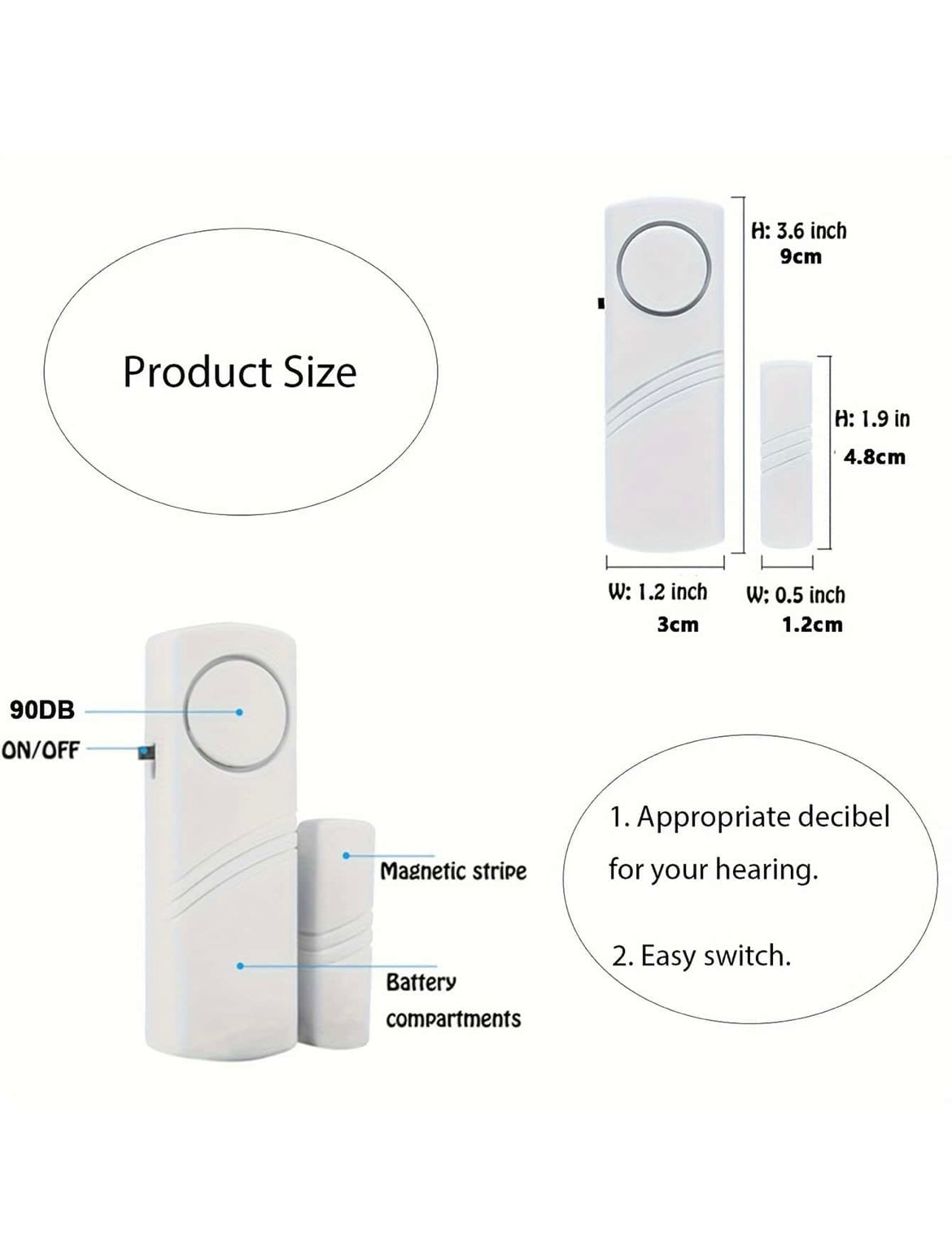 Instant Door & Window Alarm — Protect Your Home 24/7 with Loud, Immediate Alerts