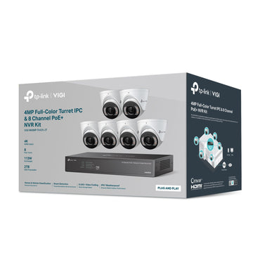 tp-link Complete 6-Camera Security System — 24/7 Protection with 2TB Recording Included